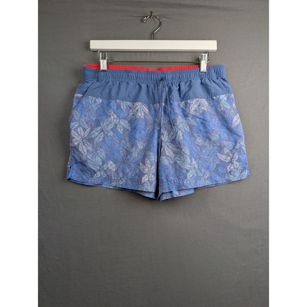 Columbia‎ Mens Blue Floral Leaf Print Swim Trunks Size Medium